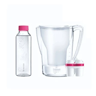BWT AQUAlizer Home vízszűrő kancsó (2,7 liter fehér) manuális + 1MMW szűrőbetét + bWater üvegkulacs 125626883