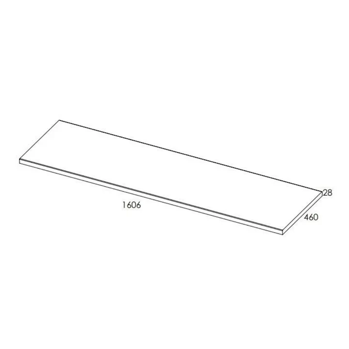 Arezzo design 160x46 cm mosdópult, természetes tölgy AR-166904 Arezzo design 160x46 cm mosdópult, természetes tölgy AR-166904