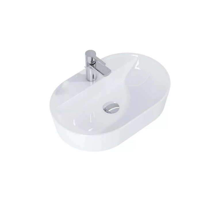 Arezzo design Babette pultra ültethető mosdó 62 cm, fehér AR-145079 Arezzo design Babette pultra ültethető mosdó 62 cm, fehér AR-145079