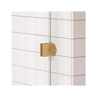 Arezzo design CLEAR walk-in zuhanyfalhoz profil szett, szálcsiszolt arany AR-ASPRBG