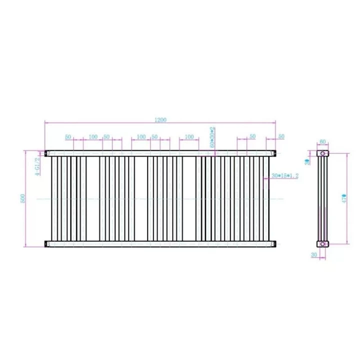 Arezzo design DUO WHITE 1200X500 törölközőszárítós radiátor AR-DU12050W Arezzo design DUO WHITE 1200X500 törölközőszárítós radiátor AR-DU12050W