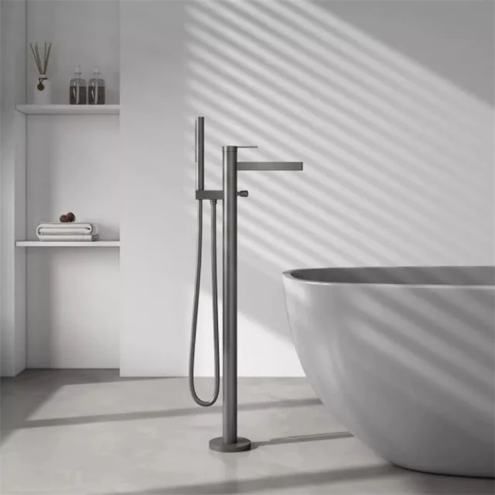 Arezzo design ELEGANT szabadon álló kádtöltő csaptelep, gun metal AR-10095GM Arezzo design ELEGANT szabadon álló kádtöltő csaptelep, gun metal AR-10095GM