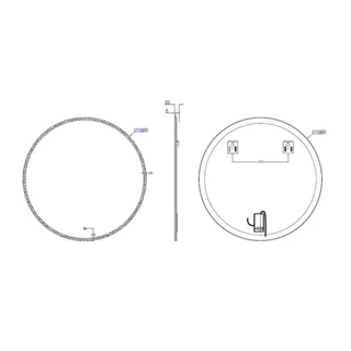 Arezzo design LED okos tükör 100 cm-es kerek AR-3052 Arezzo design LED okos tükör 100 cm-es kerek AR-3052