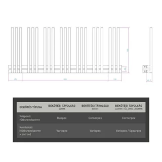 Arezzo design linear black 1200x500 törölközőszárító radiátor LR12050B Arezzo design linear black 1200x500 törölközőszárító radiátor LR12050B