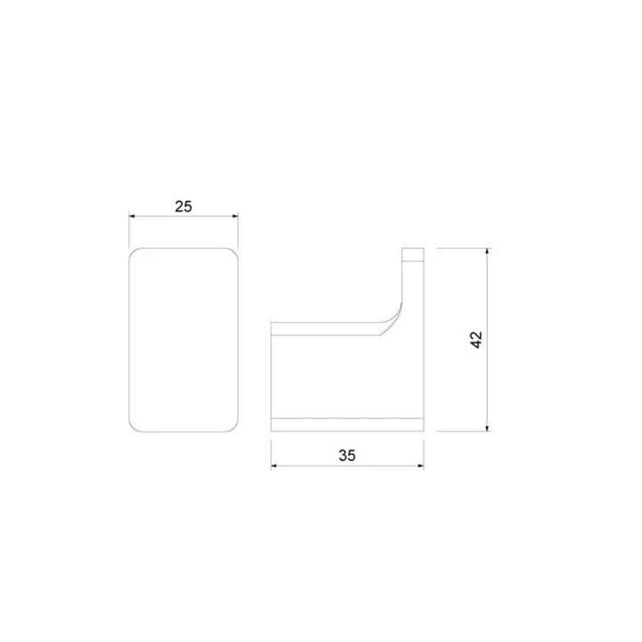 Arezzo design Mono fogas, matt fekete AR-120011B