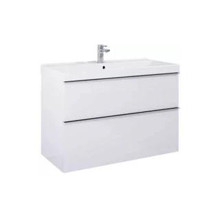 Arezzo MONTEREY fürdőszobai alsószekrény 100 cm, 2 fiókos, matt fehér AR-167598