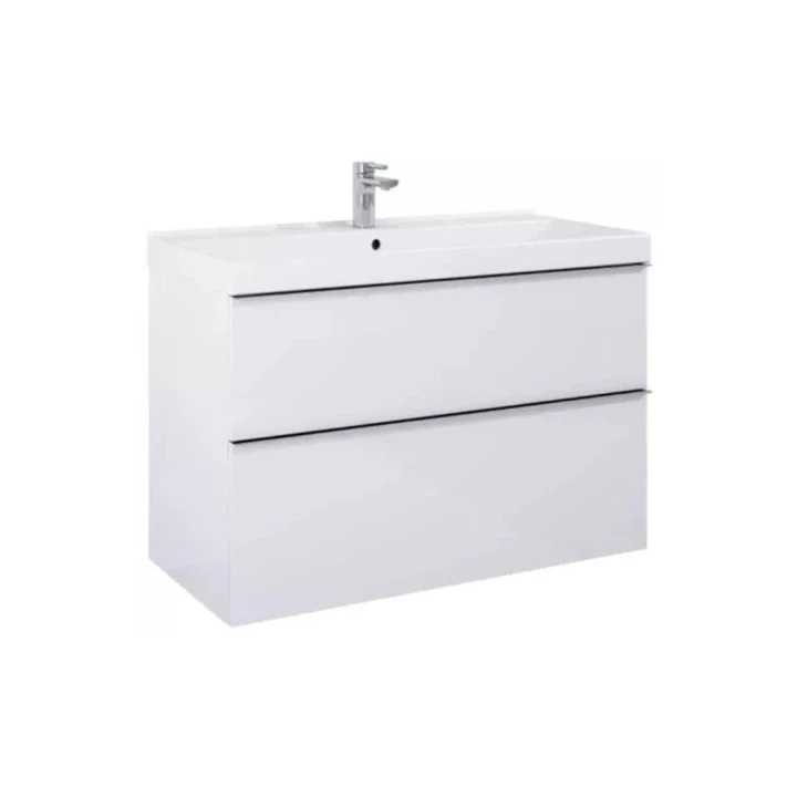 Arezzo MONTEREY fürdőszobai alsószekrény 100 cm, 2 fiókos, matt fehér AR-167598
