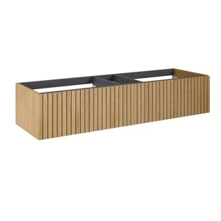 Arezzo design Monterey 160 alsószekrény két fiókkal és szifonkivágással, természetes fa AR-169434 Arezzo design Monterey 160 alsószekrény két fiókkal és szifonkivágással, természetes fa AR-169434
