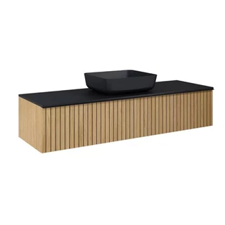 Arezzo design Monterey 160 alsószekrény két fiókkal és szifonkivágással, természetes fa AR-169434 Arezzo design Monterey 160 alsószekrény két fiókkal és szifonkivágással, természetes fa AR-169434