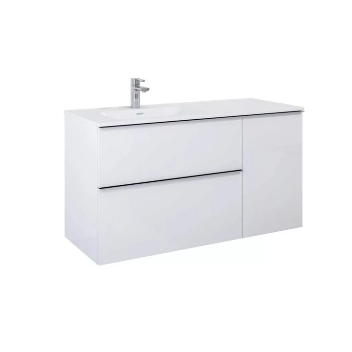 Arezzo design Monterey oldalszekrény szennyeskosárral 40 cm, magasfényű fehér AR-167309 Arezzo design Monterey oldalszekrény szennyeskosárral 40 cm, magasfényű fehér AR-167309