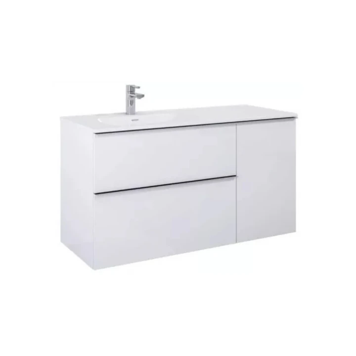 Arezzo design Monterey oldalszekrény szennyeskosárral 40 cm, matt fehér AR-167608