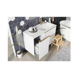 Arezzo design Monterey oldalszekrény szennyeskosárral 40 cm, matt fehér AR-167608