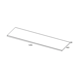 Arezzo design mosdópult 160x46 cm magasfényű fehér AR-166896 Arezzo design mosdópult 160x46 cm magasfényű fehér AR-166896