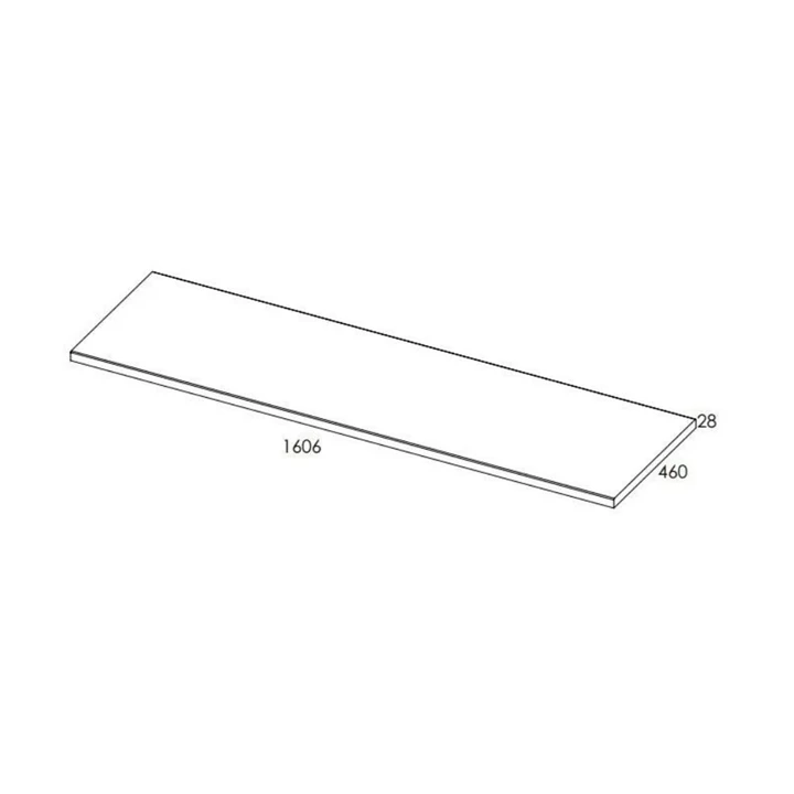 Arezzo design mosdópult 160x46 cm magasfényű fehér AR-166896 Arezzo design mosdópult 160x46 cm magasfényű fehér AR-166896