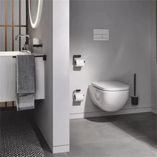 Arezzo design NORO fali wc kefe tartó, fekete AR-1513300 Arezzo design NORO fali wc kefe tartó, fekete AR-1513300