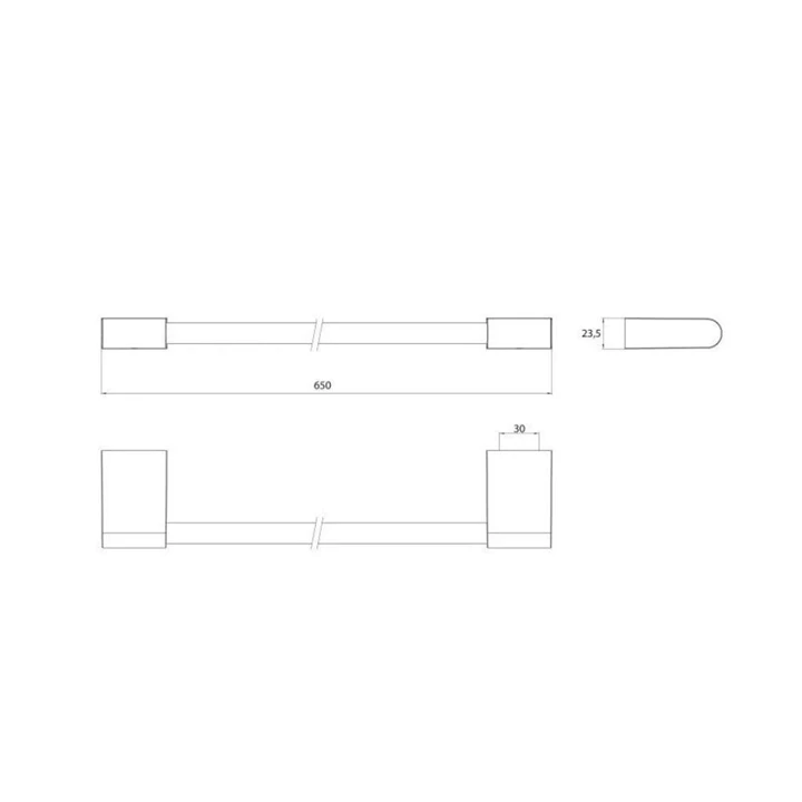 Arezzo design Noro törölközőtartó 600 mm, króm AR-6000160