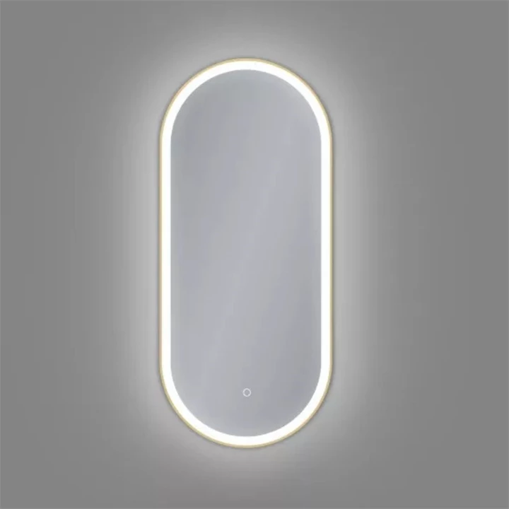 Arezzo design okos LED tükör 40x90 cm, szálcsiszolt arany kerettel AR-3056 Arezzo design okos LED tükör 40x90 cm, szálcsiszolt arany kerettel AR-3056