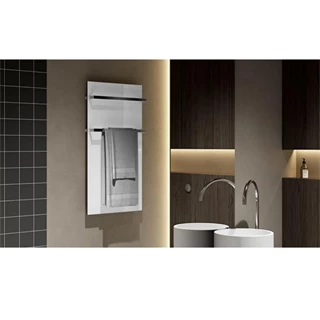 Arezzo design Onyx 2 elektromos törölközőszárító radiátor 900x470, matt fehér AR-ONYX2MWMATT Arezzo design Onyx 2 elektromos törölközőszárító radiátor 900x470, matt fehér AR-ONYX2MWMATT