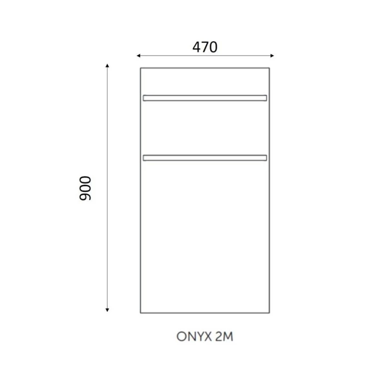 Arezzo design Onyx 2 elektromos törölközőszárító radiátor 900x470, matt fehér AR-ONYX2MWMATT Arezzo design Onyx 2 elektromos törölközőszárító radiátor 900x470, matt fehér AR-ONYX2MWMATT