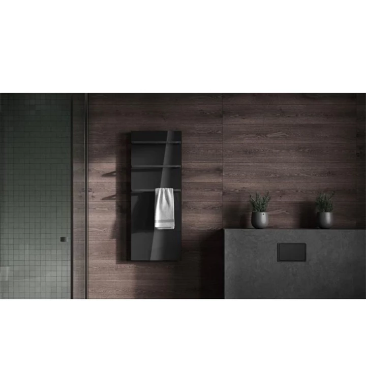 Arezzo design ONYX BLACK 3 matt fekete elektromos törölközőszárító radiátor AR-ONYX3MBMATT Arezzo design ONYX BLACK 3 matt fekete elektromos törölközőszárító radiátor AR-ONYX3MBMATT
