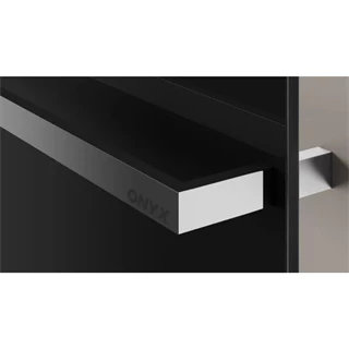 Arezzo design ONYX WHITE 2 elektromos törölközőszárító radiátor fényes fehér üveg AR-ONYX2MW