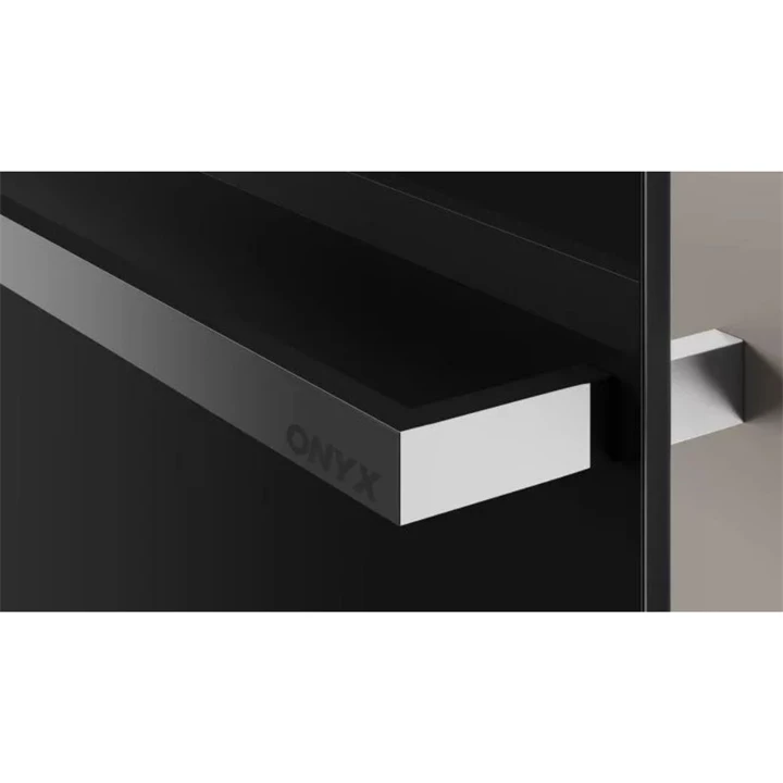 Arezzo design ONYX WHITE 2 elektromos törölközőszárító radiátor fényes fehér üveg AR-ONYX2MW