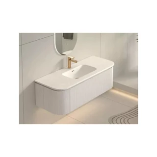 Arezzo SIERRA fürdőszobai alsószekrény 120 cm, 1 fiók, 2 ajtó, matt fehér AR-81879120MW