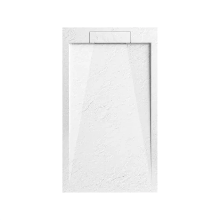 Arezzo STONE pala hatású öntött márvány zuhanytálca, 120x90 cm-es, fehér (2 doboz) AR-DYT129LW