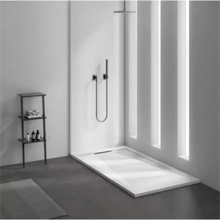 Arezzo STONE pala hatású öntött márvány zuhanytálca, 120x90 cm-es, fehér (2 doboz) AR-DYT129LW