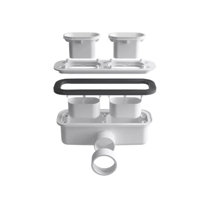 Arezzo STONE pala hatású öntött márvány zuhanytálca, 120x90 cm-es, fehér (2 doboz) AR-DYT129LW