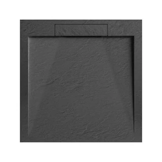 Arezzo STONE pala hatású öntött márvány zuhanytálca, 90x90 cm-es, antracit (2 doboz) AR-DYT099LA