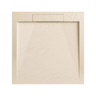 Arezzo STONE pala hatású öntött márvány zuhanytálca, 90x90 cm-es, beige (2 doboz) AR-DYT099LBG