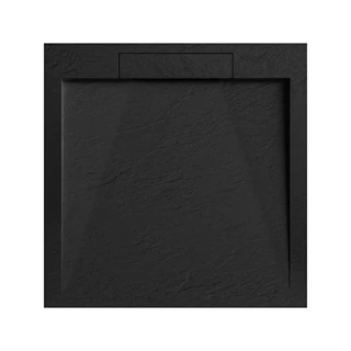 Arezzo STONE pala hatású öntött márvány zuhanytálca, 90x90 cm-es, fekete (2 doboz) AR-DYT099LB
