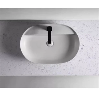 Arezzo design Terrazzo márványpult 161x46 cm, matt fehér mintázatú AR-168543 Arezzo design Terrazzo márványpult 161x46 cm, matt fehér mintázatú AR-168543
