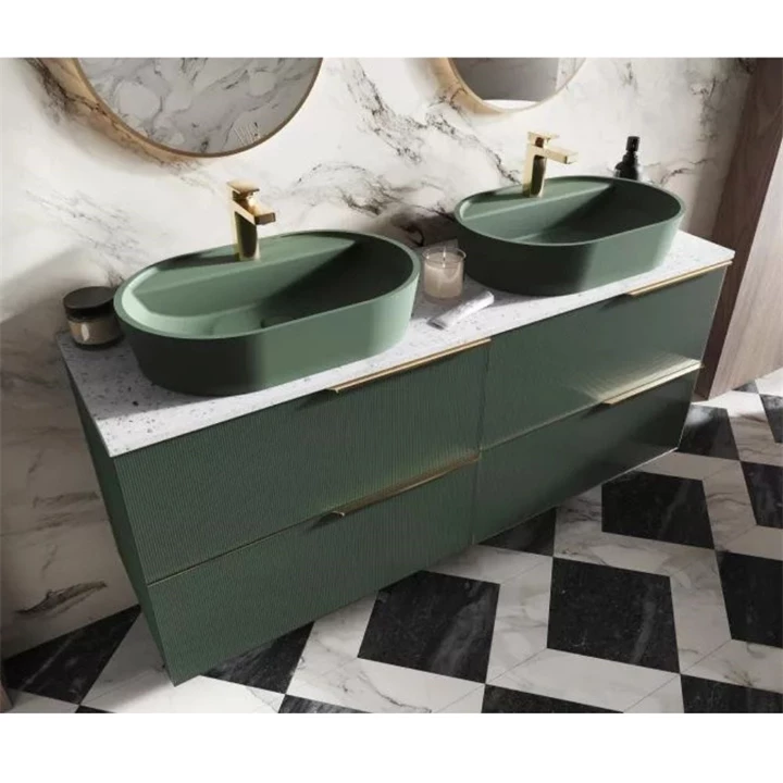 Arezzo design Terrazzo márványpult 161x46 cm, matt fehér mintázatú AR-168543 Arezzo design Terrazzo márványpult 161x46 cm, matt fehér mintázatú AR-168543