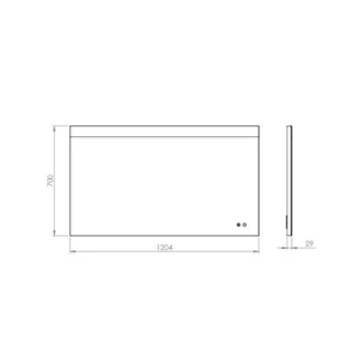 Arezzo design EVA tükör 120x70 cm LED világítással AR-169508 Arezzo design EVA tükör 120x70 cm LED világítással AR-169508