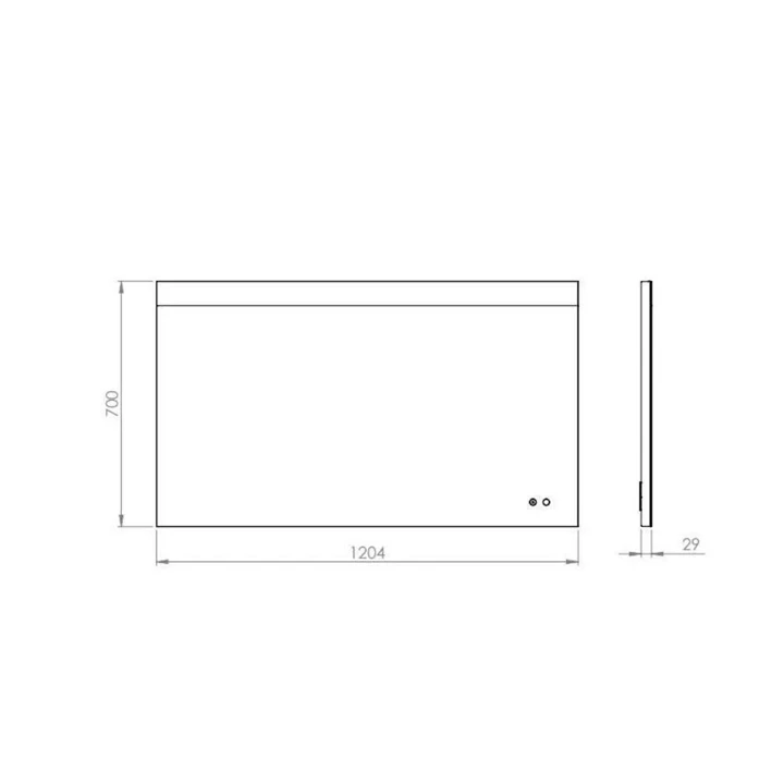 Arezzo design EVA tükör 120x70 cm LED világítással AR-169508 Arezzo design EVA tükör 120x70 cm LED világítással AR-169508