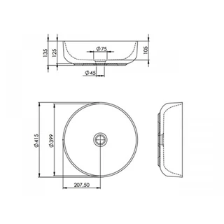 Arezzo Lorca mosdótál  AR-465