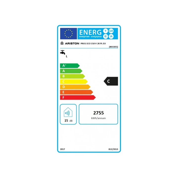 Ariston 150 PRO1 ECO 150 V 2K PL EU elektromos vízmelegítő 4015055 Ariston 150 PRO1 ECO 150 V 2K PL EU elektromos vízmelegítő 4015055