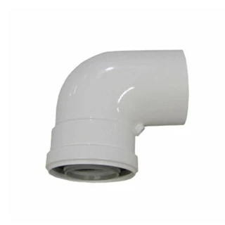 Ariston 90°-os könyökidom alu/pp, 80/125 mm 3318091 Ariston 90°-os könyökidom alu/pp, 80/125 mm 3318091
