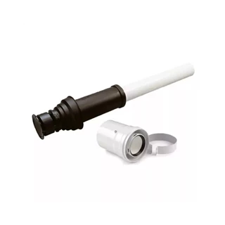 Ariston tetőátvezető idom O80/125, AL/PPS, O60/100 kúpos hüvellyel, fekete 3318080