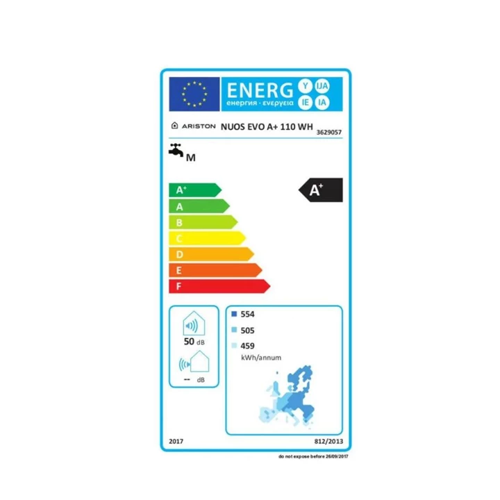 Ariston NUOS EVO A+ 110 WH fali monoblokkos használati melegvíz hőszivattyú, 110 literes 3629057 Ariston NUOS EVO A+ 110 WH fali monoblokkos használati melegvíz hőszivattyú, 110 literes 3629057
