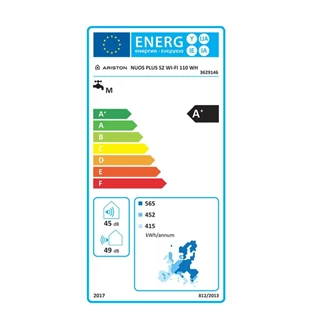Ariston HMV hőszivattyú, NUOS PLUS S2 WI-FI 110 WH 110, fali monoblokkos használati melegvíz hőszivattyú 3629146 Ariston HMV hőszivattyú, NUOS PLUS S2 WI-FI 110 WH 110, fali monoblokkos használati melegvíz hőszivattyú 3629146