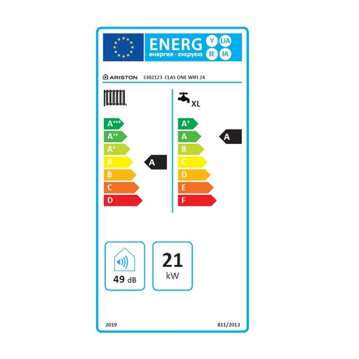 Ariston Clas One Wifi 24 fali kondenzációs kombi wifis gázkazán 3302123