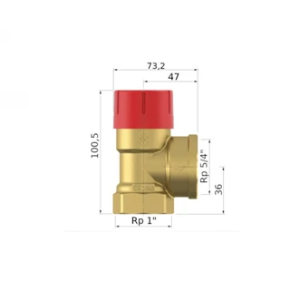 Flamco Prescor bizonsági szelep, 320-1" - 3.0 bar F27045 Flamco Prescor bizonsági szelep, 320-1" - 3.0 bar F27045