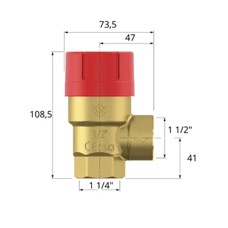 Flamco Prescor biztonsági szelep 1 1/4" - 4.0 bar 27037