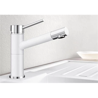 Blanco ALTA compact csaptelep, palaszürke/króm, magas nyomású 518810 Blanco ALTA compact csaptelep, palaszürke/króm, magas nyomású 518810