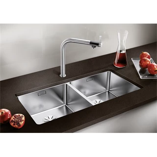 Blanco ANDANO 400/400-U InFino selyemfényű rozsdamentes acél mosogatótálca tartozékok nélkül 522987 Blanco ANDANO 400/400-U InFino selyemfényű rozsdamentes acél mosogatótálca tartozékok nélkül 522987