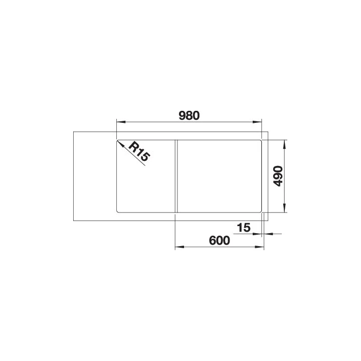 Blanco AXIA III XL 6S Silgranit mosogatótálca excenter nélkül, fehér 523504 Blanco AXIA III XL 6S Silgranit mosogatótálca excenter nélkül, fehér 523504