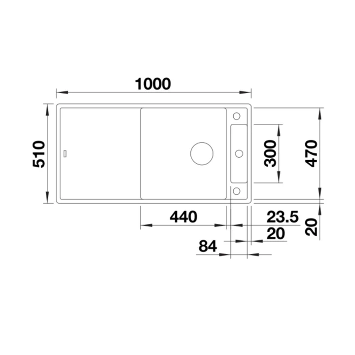 Blanco AXIA III XL 6 S Silgranit mosogatótálca, törtfehér 527052 Blanco AXIA III XL 6 S Silgranit mosogatótálca, törtfehér 527052